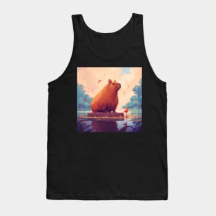 The Charming Capybara: Nature's Cutest Creature Tank Top